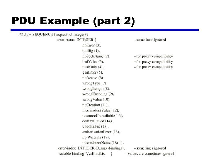 PDU Example (part 2) 