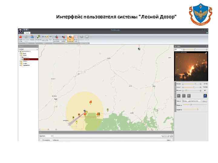 Интерфейс пользователя системы "Лесной Дозор" 