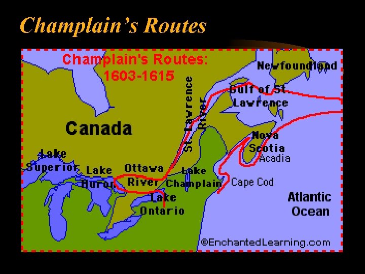 Champlain’s Routes 
