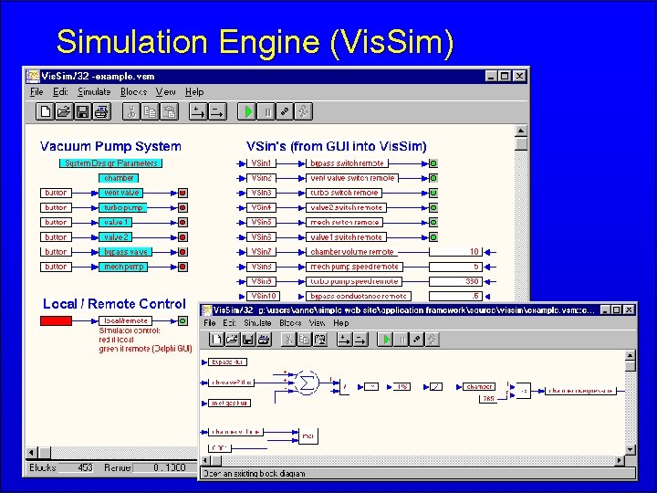 Simulation Engine (Vis. Sim) 
