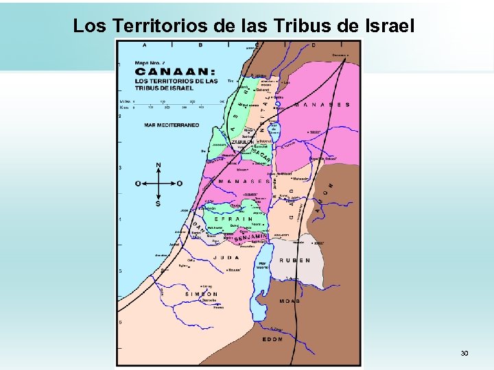 Los Territorios de las Tribus de Israel 30 