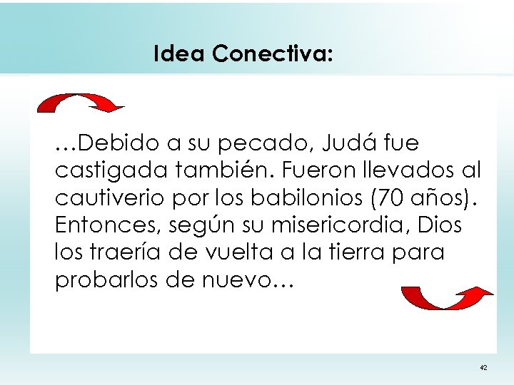 Idea Conectiva: …Debido a su pecado, Judá fue castigada también. Fueron llevados al cautiverio