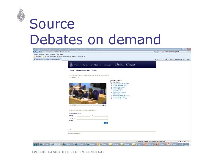 Source Debates on demand 