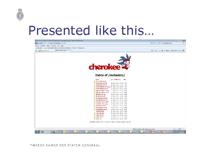Presented like this… 