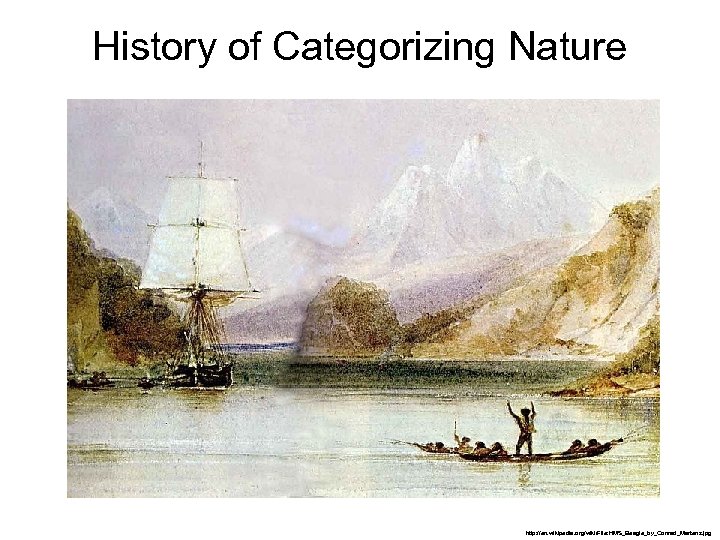 History of Categorizing Nature http: //en. wikipedia. org/wiki/File: HMS_Beagle_by_Conrad_Martens. jpg 