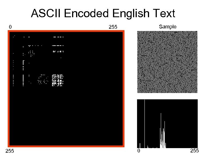 ASCII Encoded English Text 0 255 Sample 255 0 255 
