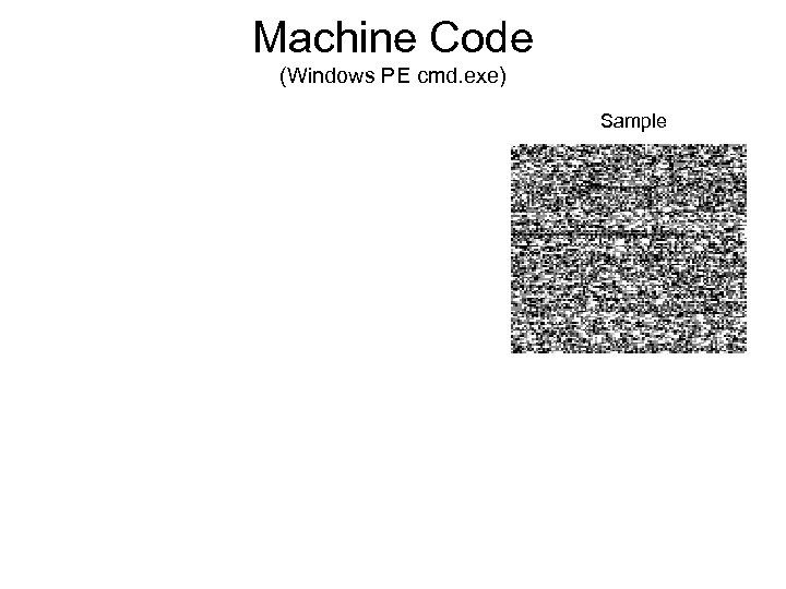 Machine Code (Windows PE cmd. exe) Sample 