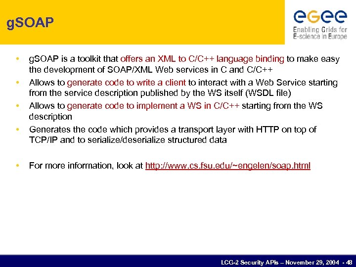 g. SOAP • • • g. SOAP is a toolkit that offers an XML
