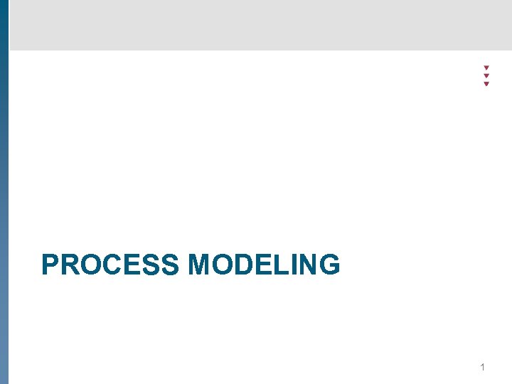 PROCESS MODELING 1 