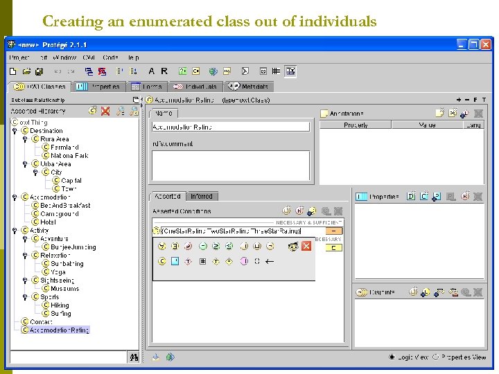 Creating an enumerated class out of individuals 