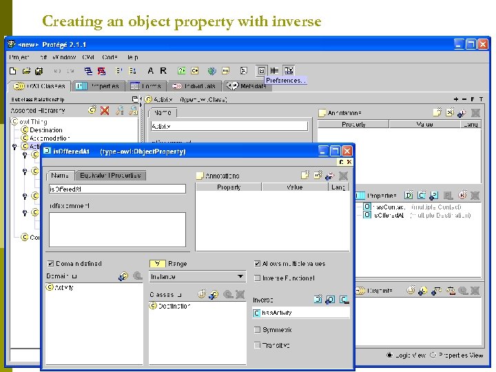Creating an object property with inverse 