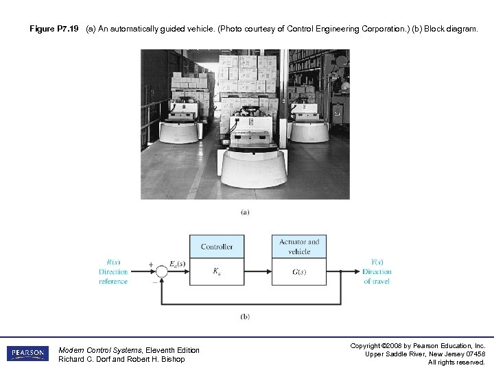 Figure P 7. 19 (a) An automatically guided vehicle. (Photo courtesy of Control Engineering
