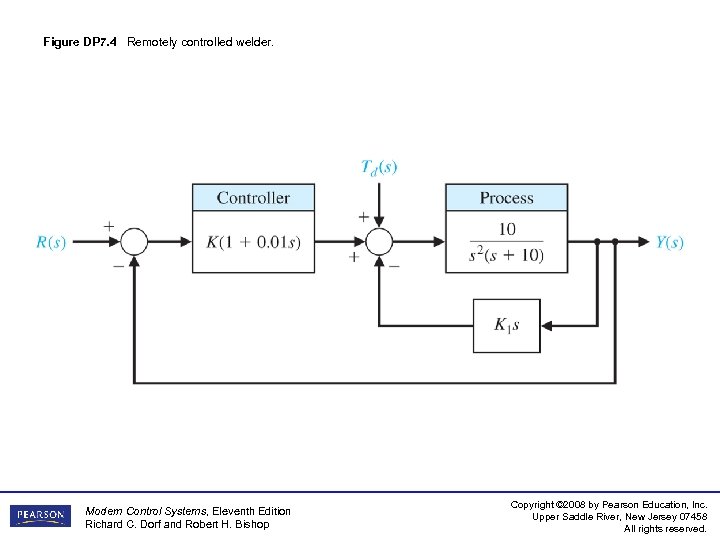 Figure DP 7. 4 Remotely controlled welder. Modern Control Systems, Eleventh Edition Richard C.