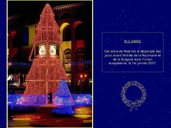 BULGARIE Cet arbre de Noël fait le décompte des jours avant l’entrée de la