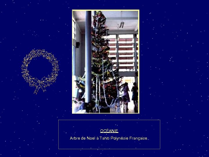 OCÉANIE Arbre de Noel à Tahiti Polynésie Française. 