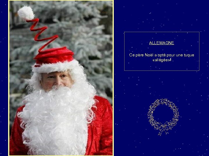 ALLEMAGNE Ce père Noël a opté pour une tuque «allégée» ! 
