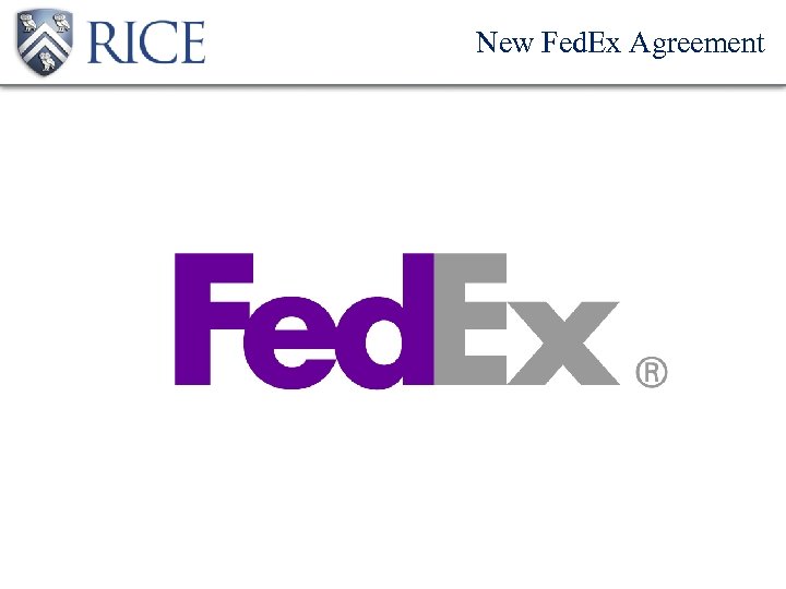 New Fed. Ex Agreement 