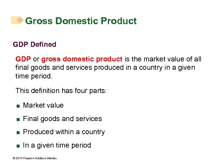 Gross Domestic Product GDP Defined GDP or gross domestic product is the market value