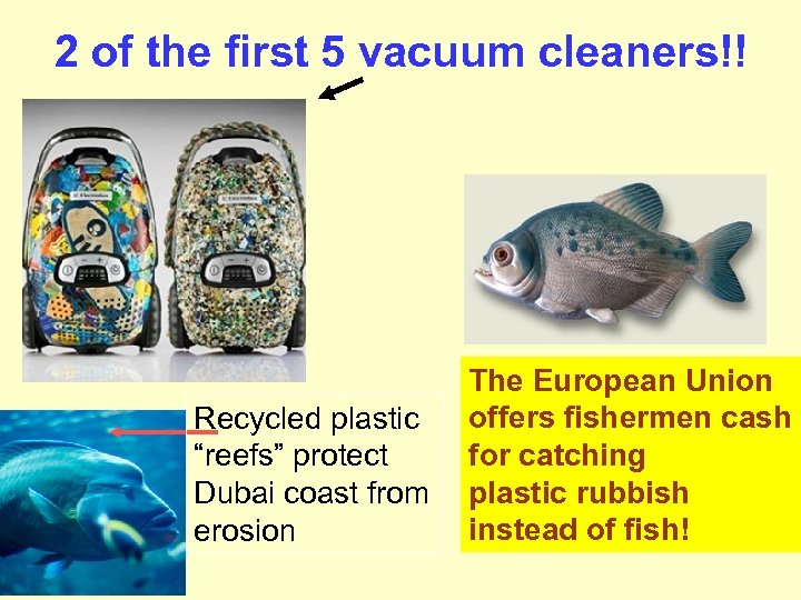 2 of the first 5 vacuum cleaners!! Recycled plastic “reefs” protect Dubai coast from