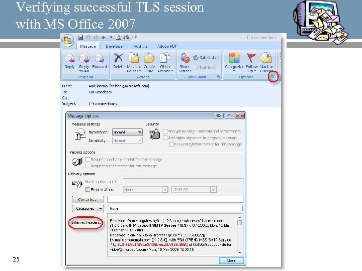 Verifying successful TLS session with MS Office 2007 25 