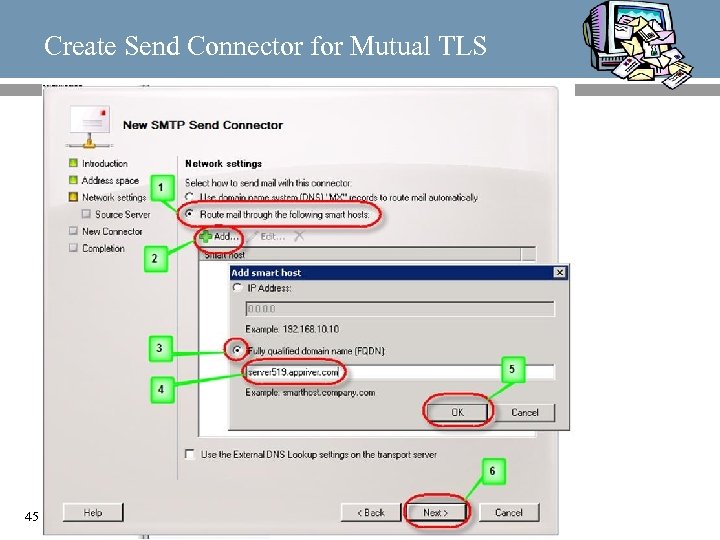 Create Send Connector for Mutual TLS 45 