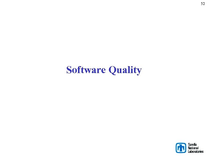 52 Software Quality 