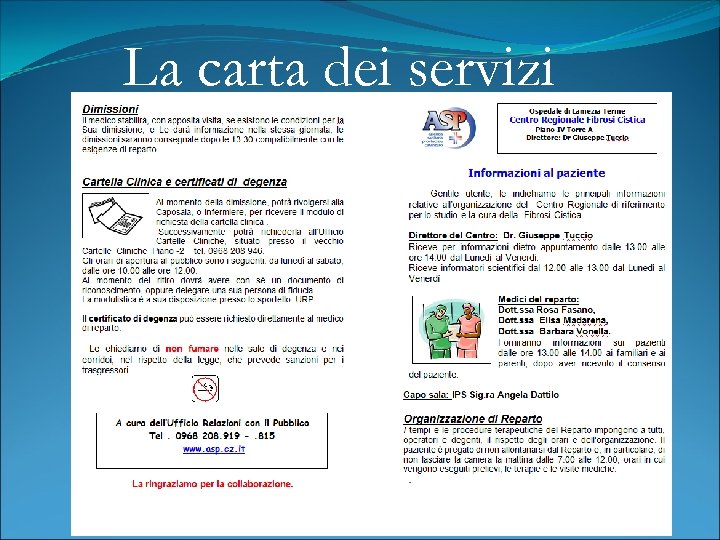 La carta dei servizi 
