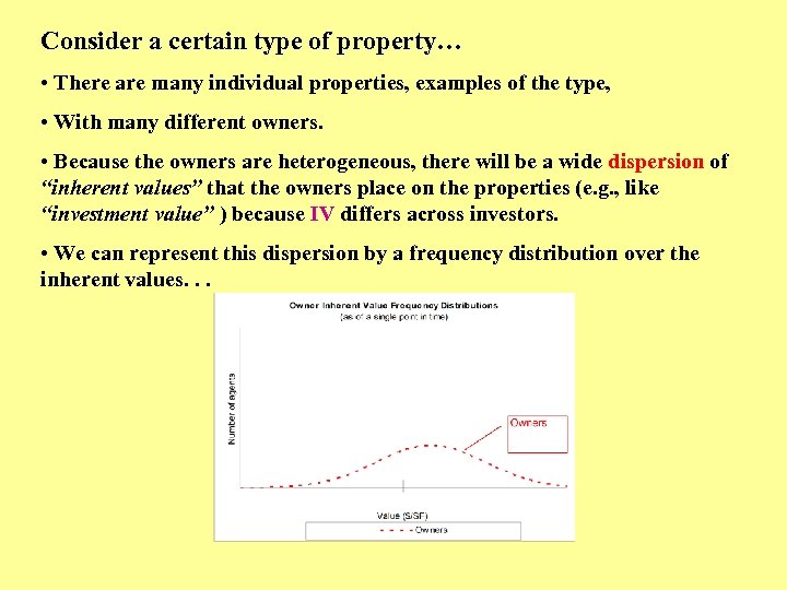 Consider a certain type of property… Consider a certain type of property • There