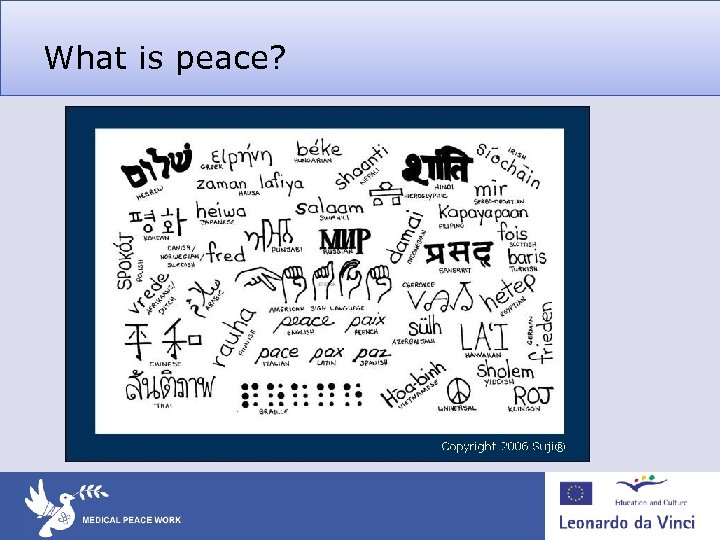 What is peace? 