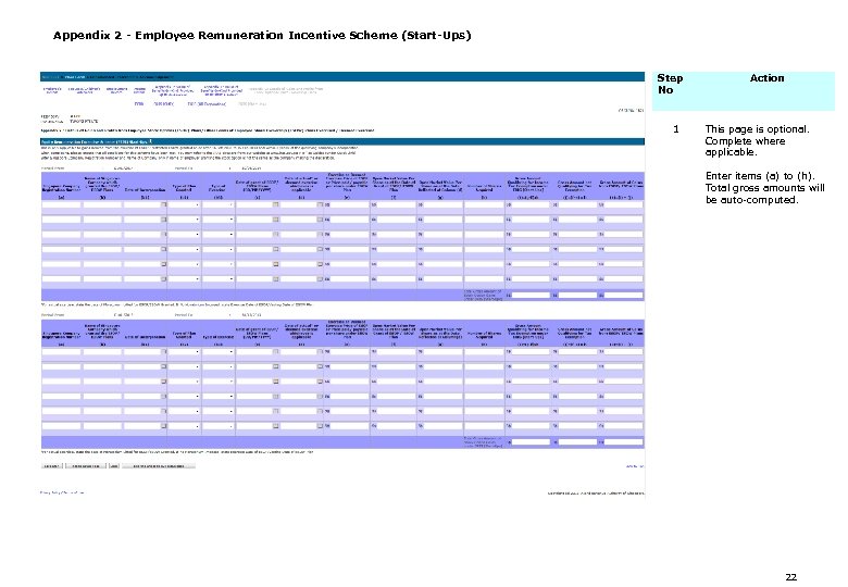 Appendix 2 - Employee Remuneration Incentive Scheme (Start-Ups) Step No 1 Action This page