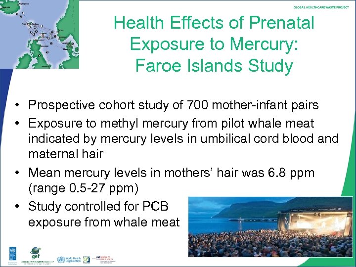 Health Effects of Prenatal Exposure to Mercury: Faroe Islands Study • Prospective cohort study