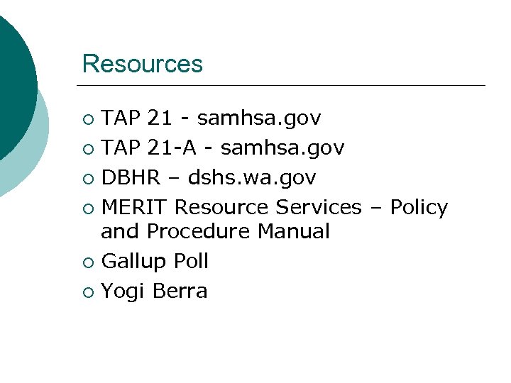 Resources TAP 21 - samhsa. gov ¡ TAP 21 -A - samhsa. gov ¡