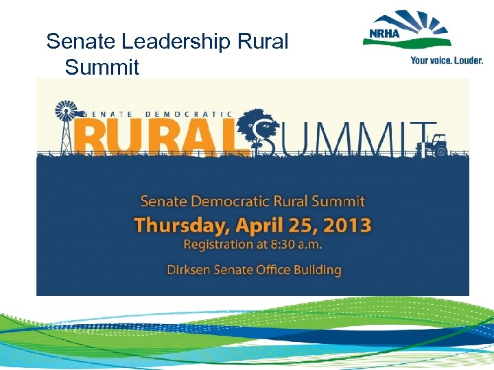 Senate Leadership Rural Summit 