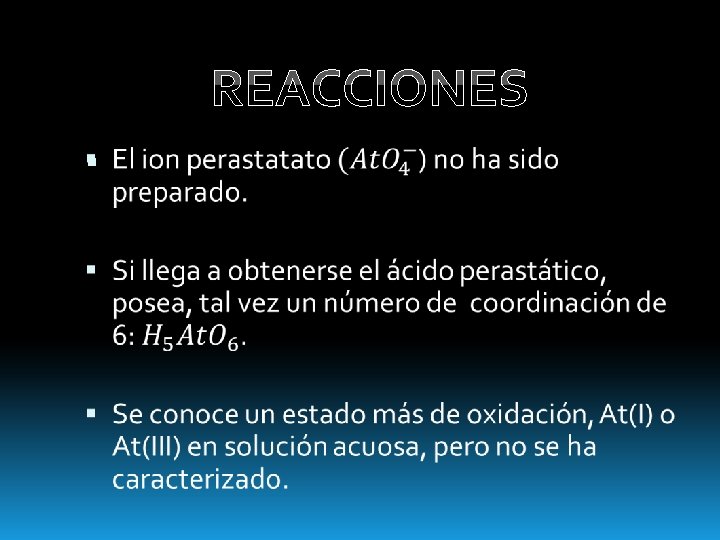 REACCIONES 