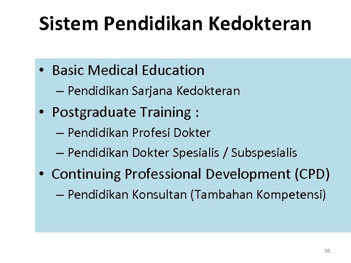 KONSIL KEDOKTERAN INDONESIA TUMPANG TINDIH DALAM PROGRAM PENDIDIKAN