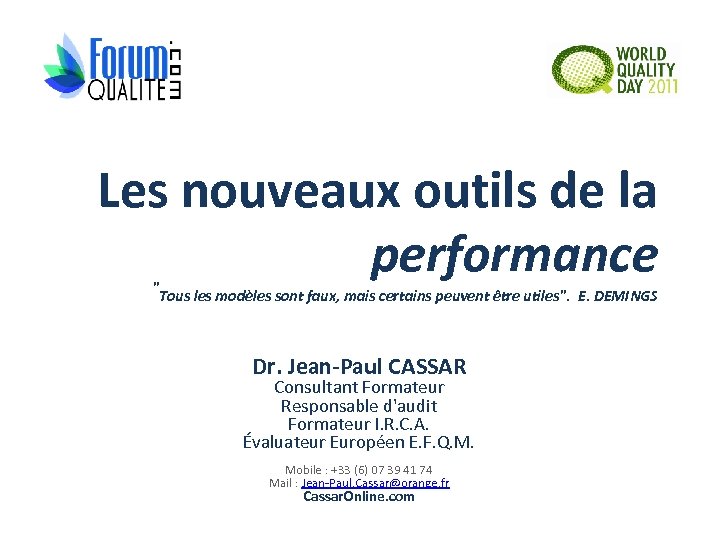 Les nouveaux outils de la performance 