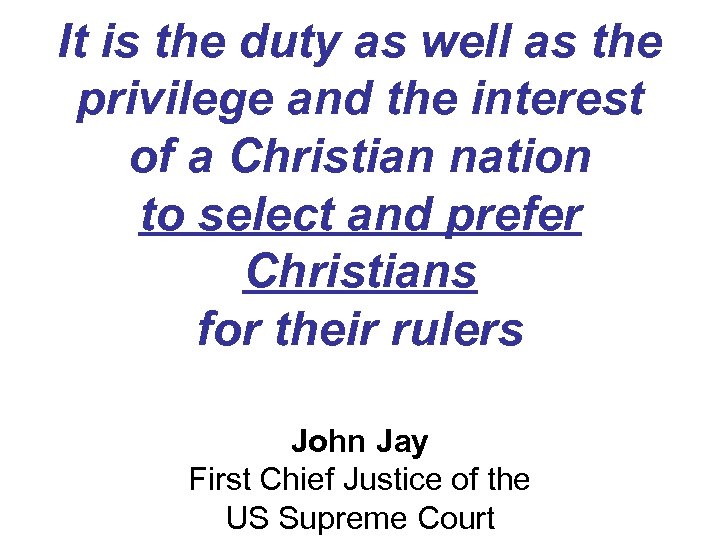 It is the duty as well as the privilege and the interest of a