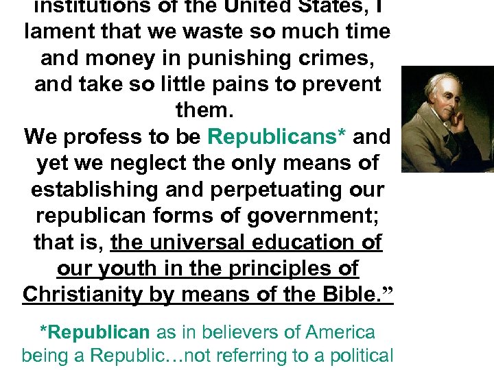 institutions of the United States, I lament that we waste so much time and