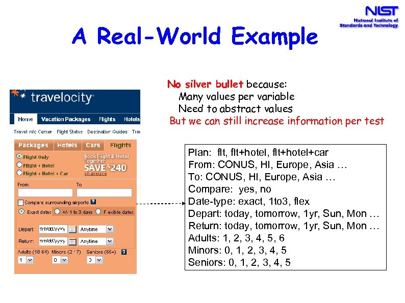 A Real-World Example • No silver bullet because: Many values per variable Need to