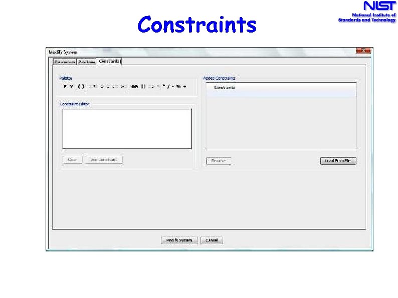 Constraints 