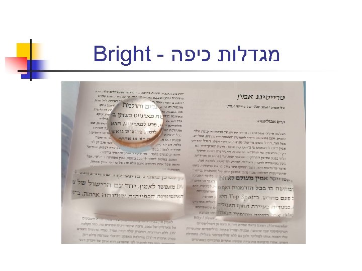  מגדלות כיפה - Bright 