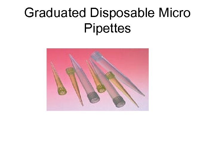 Graduated Disposable Micro Pipettes 