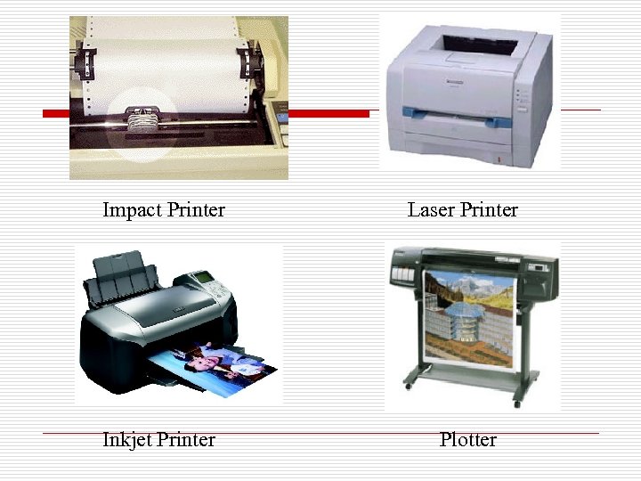 Impact Printer Laser Printer Inkjet Printer Plotter 