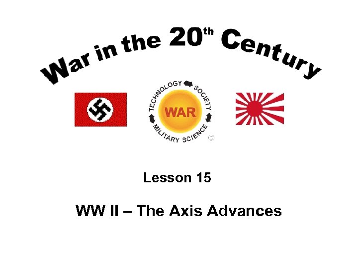 Lesson 15 WW II – The Axis Advances 