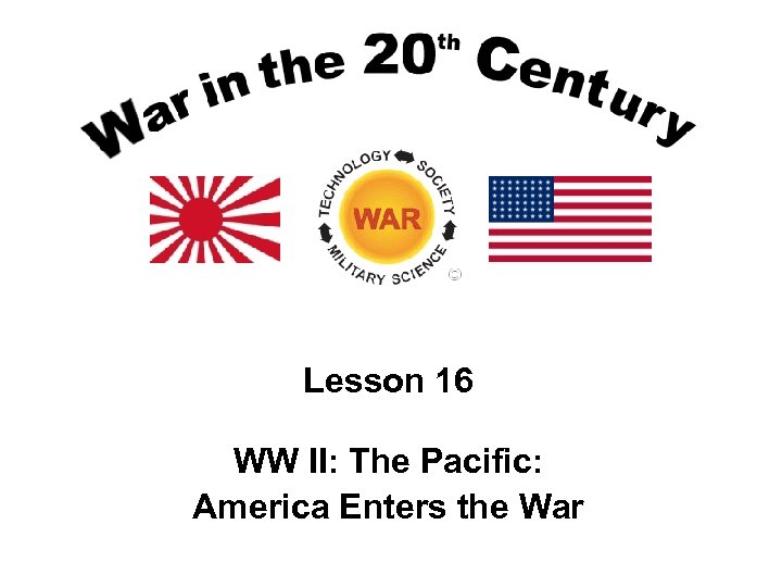 Lesson 16 WW II: The Pacific: America Enters the War 