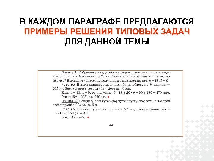 В КАЖДОМ ПАРАГРАФЕ ПРЕДЛАГАЮТСЯ ПРИМЕРЫ РЕШЕНИЯ ТИПОВЫХ ЗАДАЧ ДЛЯ ДАННОЙ ТЕМЫ 