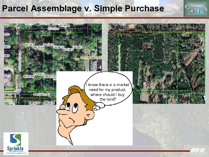 Parcel Assemblage v. Simple Purchase I know there is a market need for my
