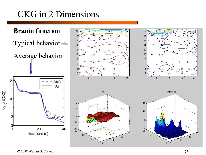 CKG in 2 Dimensions Branin function Typical behavior Average behavior © 2008 Warren B.