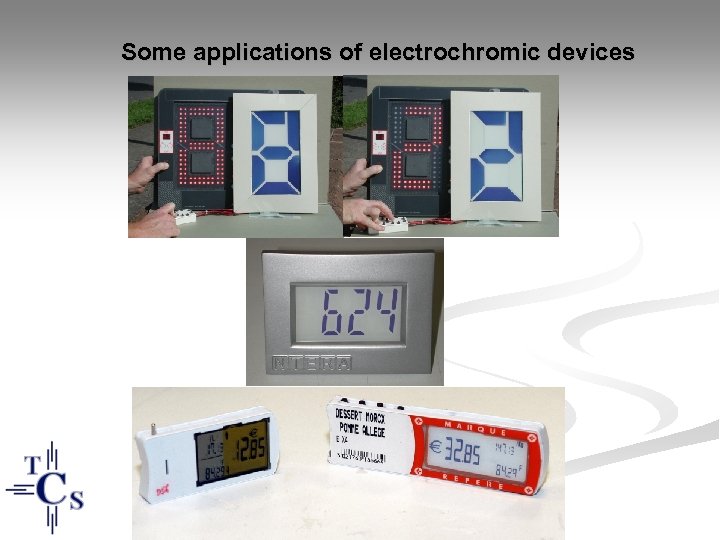 Some applications of electrochromic devices 