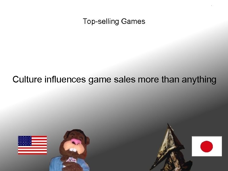 Top-selling Games Culture influences game sales more than anything 